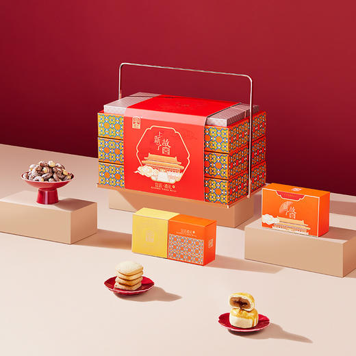 【臻味&上新了故宫】宫廷禧礼 坚果糕点礼盒1.201kg 商品图6