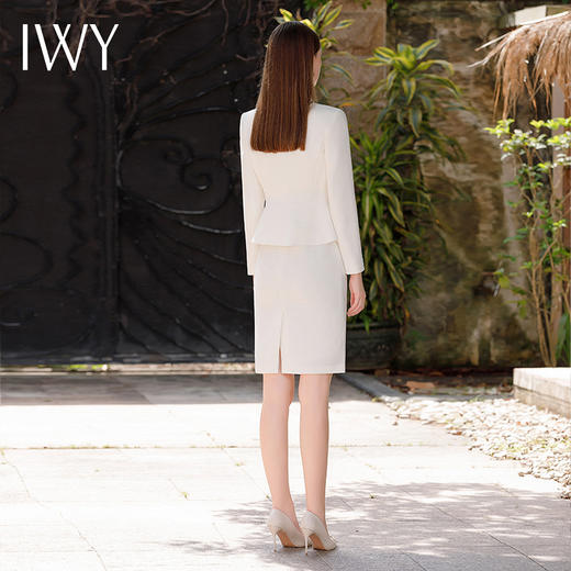 IWY/秋款收腰显瘦职业套裙通勤干练西装外套气质女神范西服连衣裙C1871+Q620 商品图3