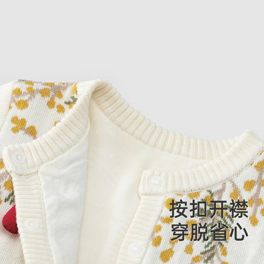 【商场同款】英氏女童连体衣秋冬长袖加绒婴儿衣服保暖新款 商品图3