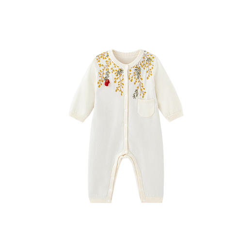 【商场同款】英氏女童连体衣秋冬长袖加绒婴儿衣服保暖新款 商品图4