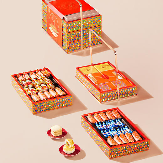 【臻味&上新了故宫】宫廷禧礼 坚果糕点礼盒1.201kg 商品图7