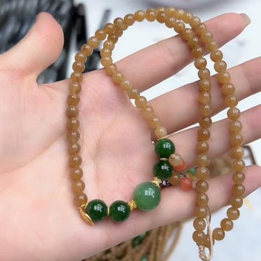 18K和田玉糖料塔链 商品图0