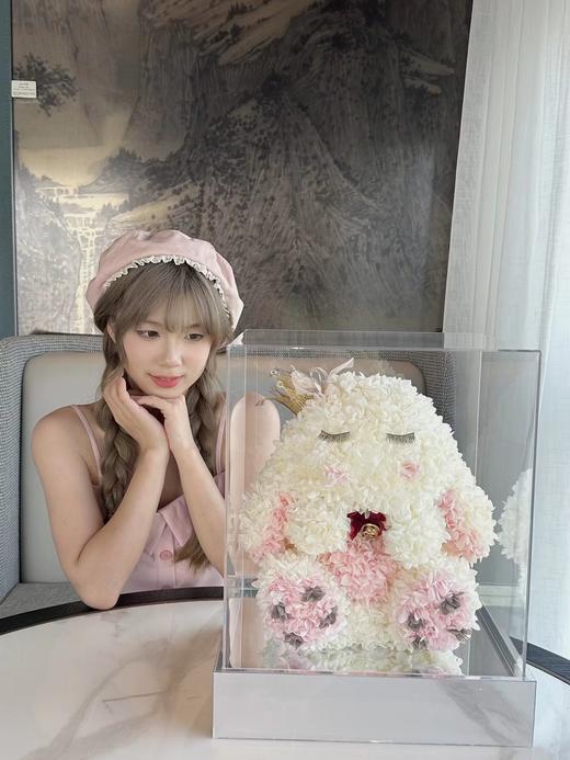 “兔”然好想你-------永生花告白兔亚克力镜面底礼盒 商品图6