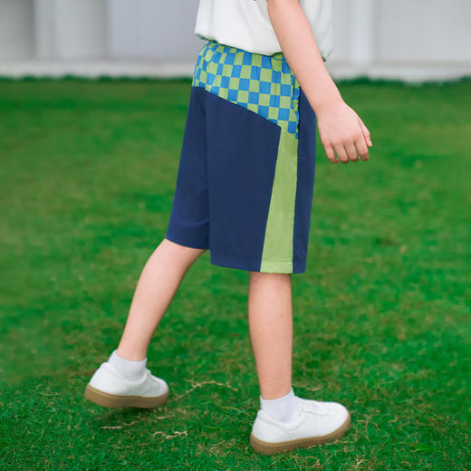 mettekids男童短裤2024夏季新款休闲运动裤子童装儿童薄款五分裤 商品图3
