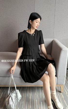 34BSR072081#一片式百褶连衣裙