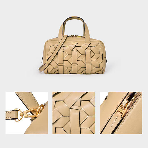 【2F】DISSONA迪桑娜女包织序新中式编织包波士顿枕头包保龄球款 商品图3