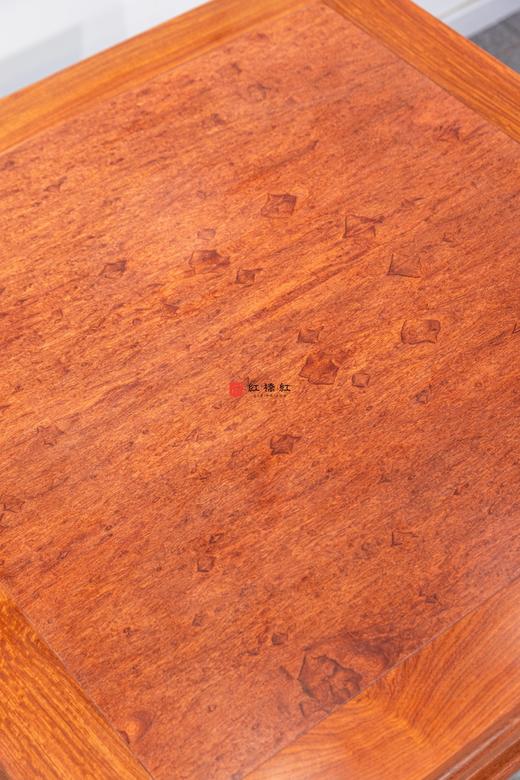 红桥红  家具严选  缅甸花梨（大果紫檀）【88 马蹄腿带束腰 休闲桌 五件套】 商品图3