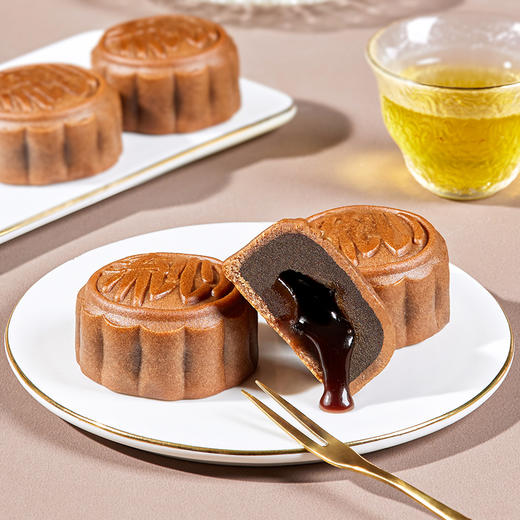 【鲜品屋】鲜品莲月 中秋月饼礼盒 500g8粒装 商品图5