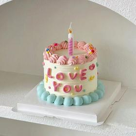 4英寸爱意满满 七夕蛋糕