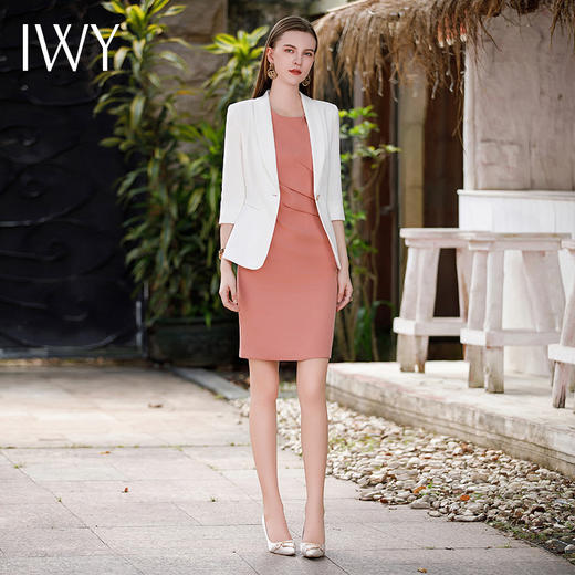 IWY/秋款气质时尚两件套通勤干练小个子高端收腰显瘦职业套装C1738+Q754 商品图1