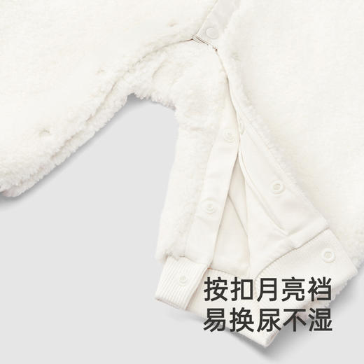 【商场同款】英氏婴儿衣服男童毛绒连体衣秋冬保暖长袖宝宝衣服 商品图3