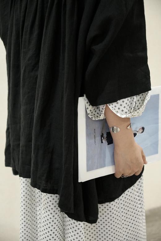 The last flower of the afternoon 复古印花连衣裙 商品图8