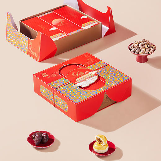 【臻味&上新了故宫】 宫廷福瑞 坚果糕点礼盒820g 商品图7