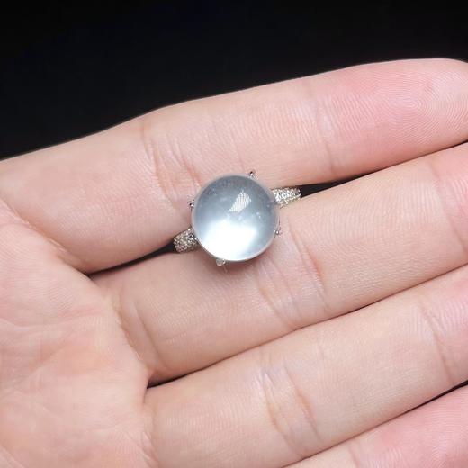 水沫子戒指-玉美人菲菲/S925水沫子戒指约12mm/可调节 商品图0