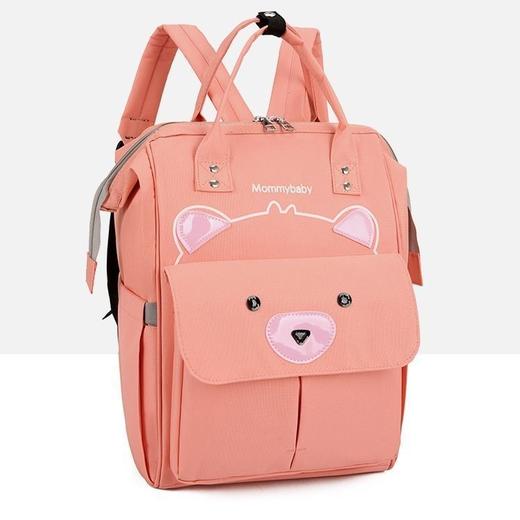 【大容量背包出行，多功能时尚妈咪包】妈咪包双肩多功能大容量 双肩手提母婴妈妈包 好面料 轻体验书包-QQ 商品图4
