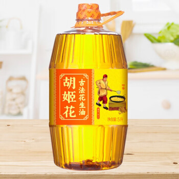 胡姬花古法花生油5L 一级物理压榨花生油炒菜烘焙花生食用油植物油 /粮油调味 /食用油 /花生油