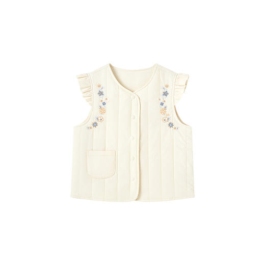 【商场同款】英氏儿童马夹冬季夹棉女童背心马甲保暖上衣新款 商品图4