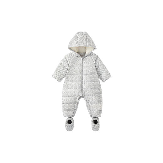 【高定系列】英氏婴儿衣服冬季男童保暖鹅绒羽绒服连体衣新款 商品图3