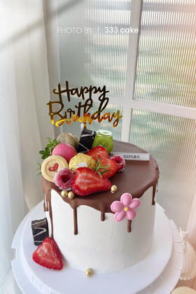 水果淋面&香草奶油