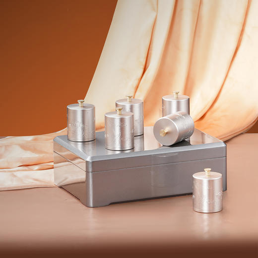 见喜【灰.实木烤漆.6小合金罐】120元1套.整箱20套 商品图4