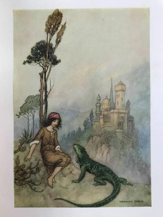 1911年 巴西耳《五日谈故事集》 戈布尔32幅彩色插图 漆布精装16开 商品图14