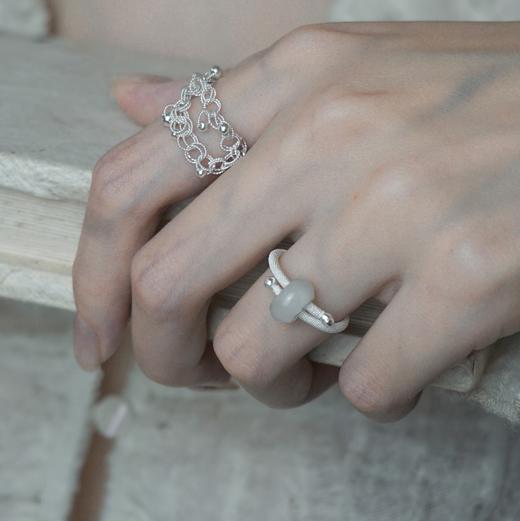 环玉开口戒 非遗小众花丝新中式设计 商品图3