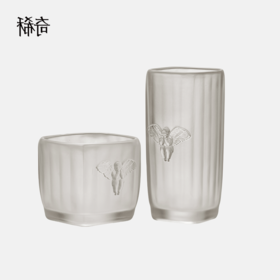 稀奇艺术吴滨《凌波杯》威士忌方形玻璃天使酒杯子国潮生日礼物