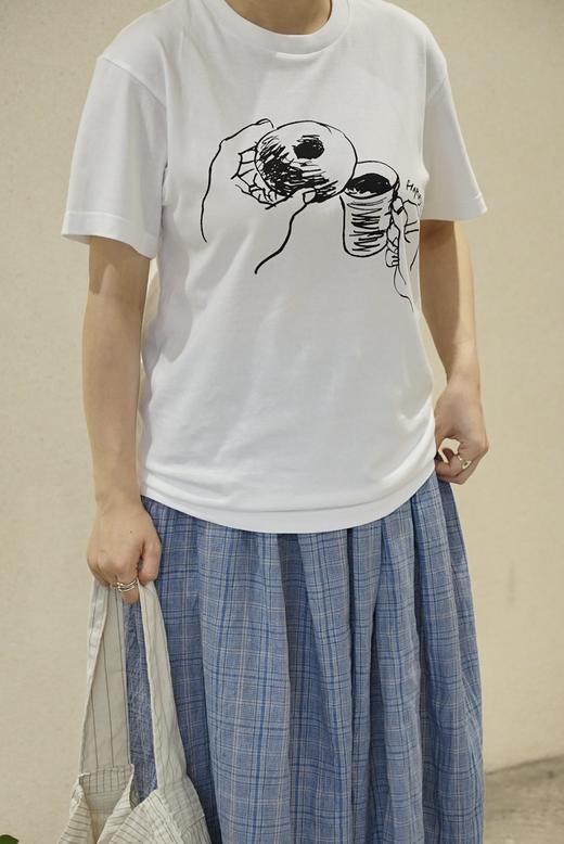 HARVESTY 速写图案限定断续T恤 商品图3