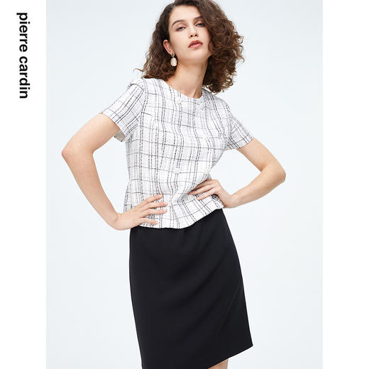 皮尔卡丹女装2024年新款通勤连衣裙P4248D4026W3 商品图4