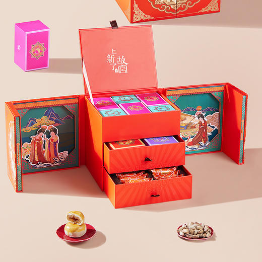 【臻味&上新了故宫】宫廷璞宴 坚果糕点礼盒1.037kg 商品图7