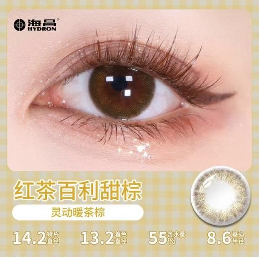 海昌彩色隐形近视眼镜大小直径星眸日抛10片混血女网红款专柜正品 商品图1