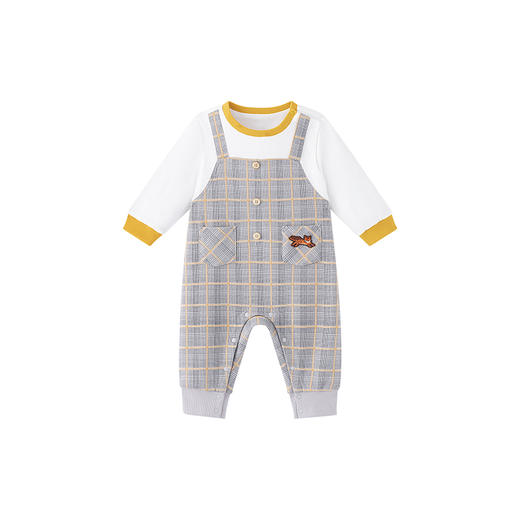 【商场同款】英氏婴儿衣服春秋长袖男童连体衣新款新生儿爬服 商品图4