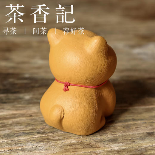 茶香记 紫砂 可爱猫  茶宠  茶道配件  可爱娇憨  寓意美好 商品图3