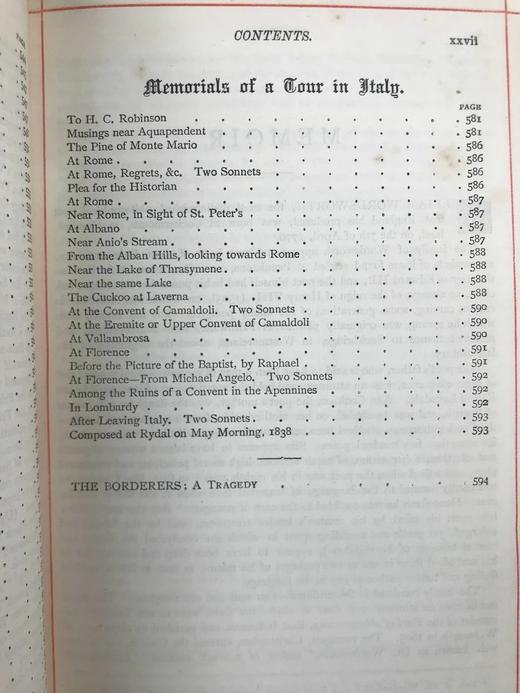 工坊特装本！约19世纪后期 华兹华斯诗集 约8幅插图 全真皮精装32开 商品图6