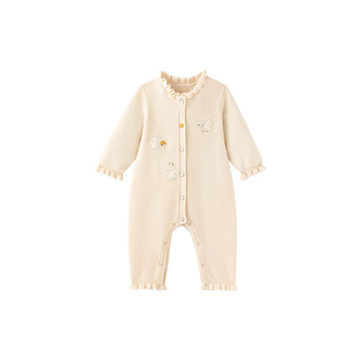 【高定系列】英氏旗舰店羊绒连体衣秋冬女童长袖羊毛衣服新款 商品图4