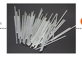 金属传动轴3根，2根短，1根长