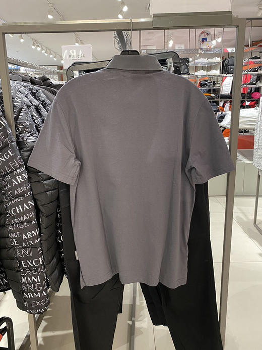 Armani Exchange/AX 阿玛尼 男士休闲纯色logo印花短袖POLO衫 商品图3