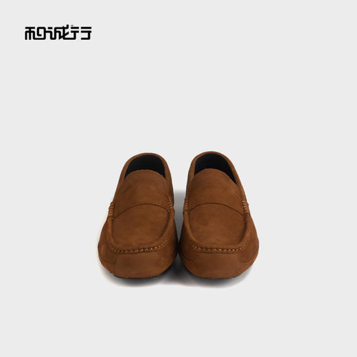 和诚行 2024秋冬新款豆豆鞋百搭复古男鞋一脚蹬透气懒人鞋0551153 商品图2