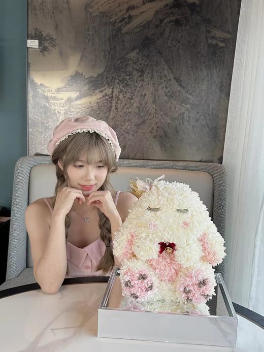 “兔”然好想你-------永生花告白兔亚克力镜面底礼盒 商品图5