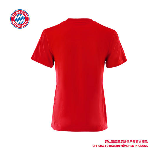 【官方正版】拜仁慕尼黑足球俱乐部｜DNA女版T恤红色短袖2024夏季 商品图3