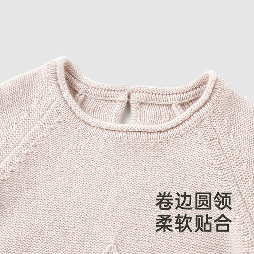 【高定系列】英氏儿童裙子羊绒女童连衣裙秋冬季保暖毛织裙子新款 商品图3