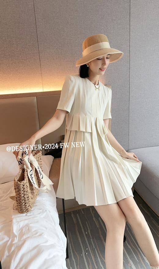 34BSR072081#一片式百褶连衣裙 商品图4