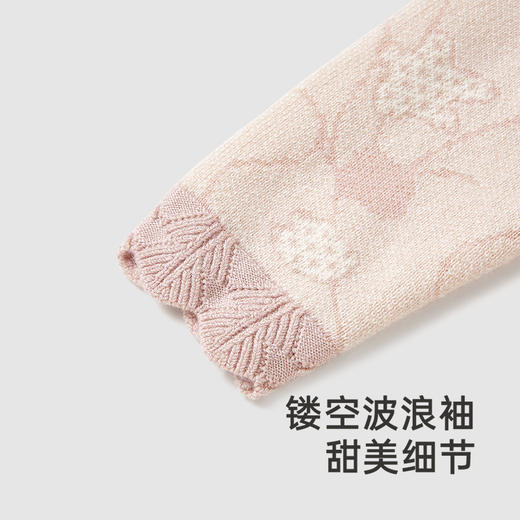 【高定系列】英氏高定女童羊毛连衣裙保暖秋冬季裙子长袖新款 商品图3