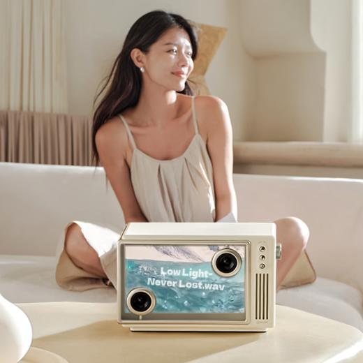 猫王 灵感小岛歌词音响&K歌套装MW-T5  月光白/星夜黑 商品图5