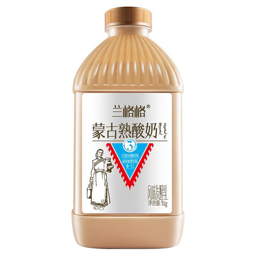 【秒杀】兰格格蒙古熟酸奶1kg*1桶+ 蒙马苏里1kg*1桶（低温酸奶） 商品图5