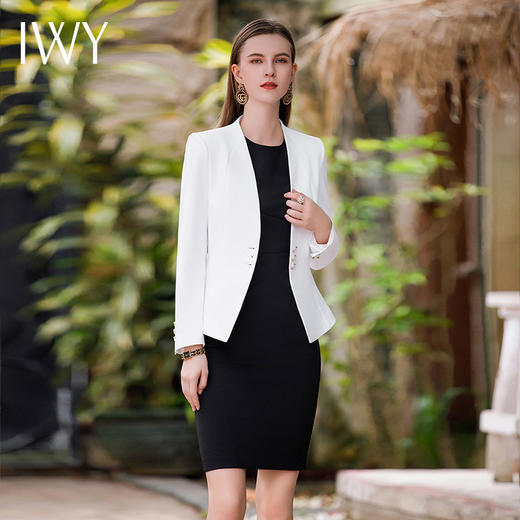 IWY/秋款正式场合接待套裙气质名媛高端女神范高级感收腰显瘦套装C1761+Q1045-B 商品图1