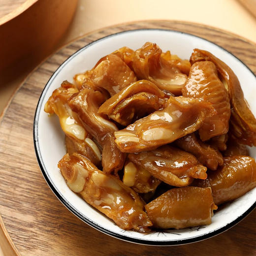 真莊真庄 盐焗鸡脚筋广东客家特产下酒菜鸡筋无骨鸡爪脆骨盐焗/香辣鸡脚筋200g*1（独立装） 200g 商品图4