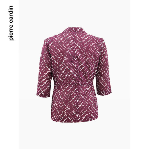 皮尔卡丹女装西服夏季轻薄短袖修身商务通勤上衣外套P4233L4008Z3
 商品图4