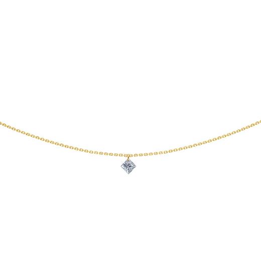 订购6周到｜La Brune et La Blonde-Princesse-18K黄金 0.2克拉钻石 项链［法国设计师］ 商品图0