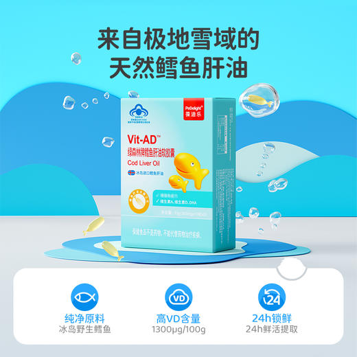 葆迪乐鳕鱼肝油软胶囊（可滴服型） 商品图1